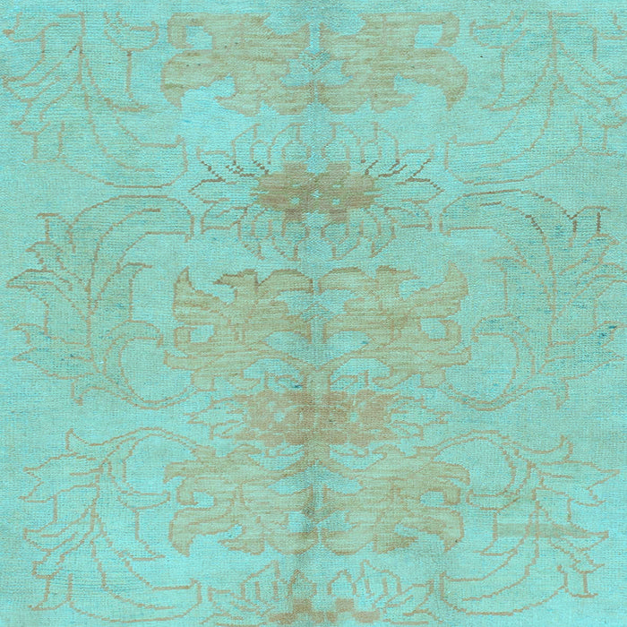 Square Abstract Light Blue Modern Rug, abs1349lblu