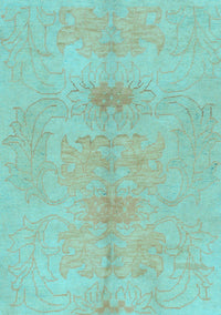 Abstract Light Blue Modern Rug, abs1349lblu