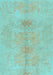 Abstract Light Blue Modern Rug, abs1349lblu