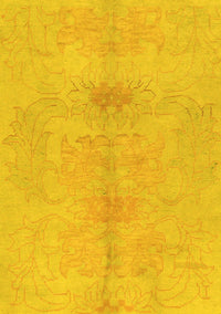 Abstract Yellow Modern Rug, abs1349yw