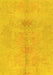 Abstract Yellow Modern Rug, abs1349yw