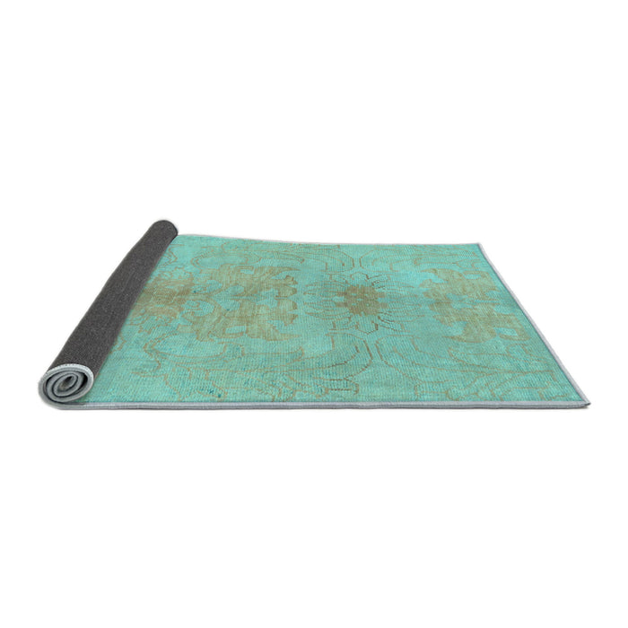 Sideview of Abstract Light Blue Modern Rug, abs1349lblu
