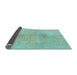 Sideview of Abstract Light Blue Modern Rug, abs1349lblu