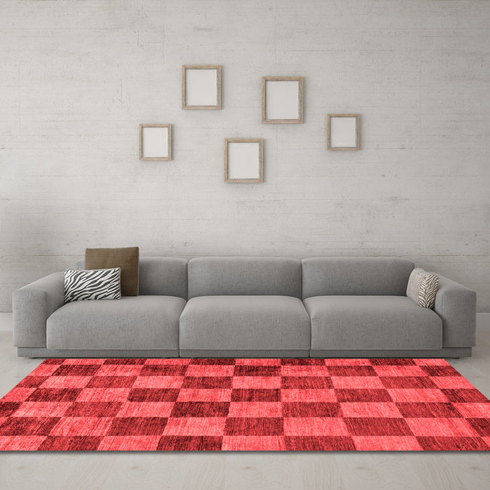 Modern Red Washable Rugs