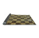 Sideview of Checkered Light Blue Modern Rug, abs134lblu