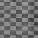 Square Machine Washable Checkered Gray Modern Rug, wshabs134gry