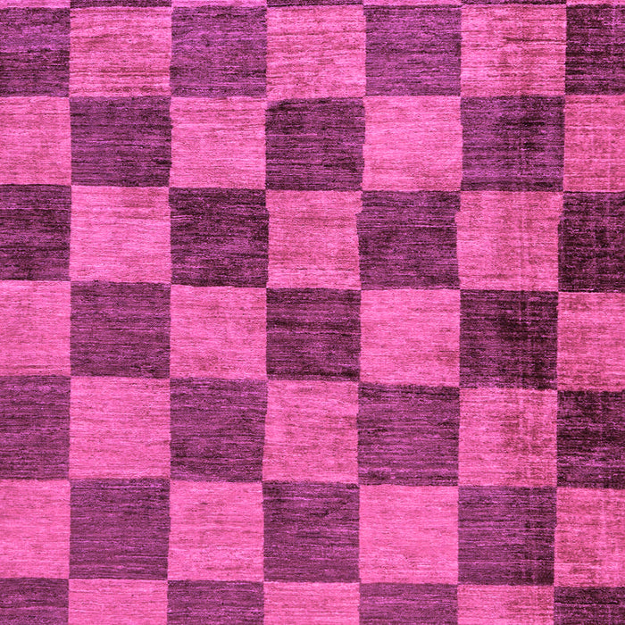 Machine Washable Checkered Purple Modern Area Rugs, wshabs134pur