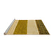 Sideview of Machine Washable Abstract Dark Bisque Brown Rug, wshabs135