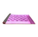 Sideview of Checkered Purple Modern Rug, abs1350pur