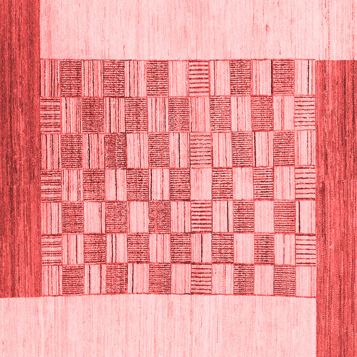Checkered Red Modern Rug, abs1350red
