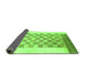 Sideview of Checkered Green Modern Rug, abs1350grn