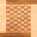 Square Machine Washable Checkered Orange Modern Area Rugs, wshabs1350org