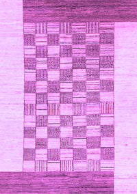 Checkered Purple Modern Rug, abs1350pur