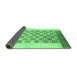 Sideview of Checkered Emerald Green Modern Rug, abs1350emgrn