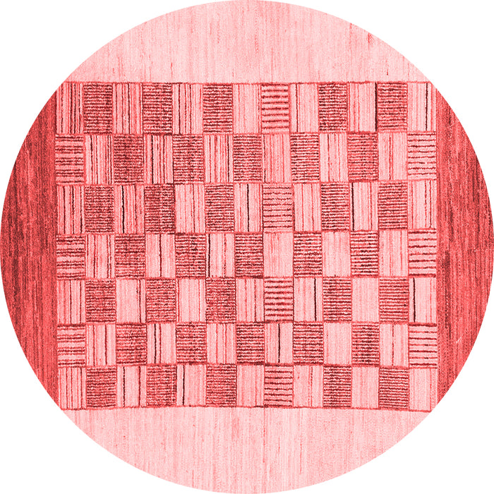 Machine Washable Checkered Red Modern Rug, wshabs1350red