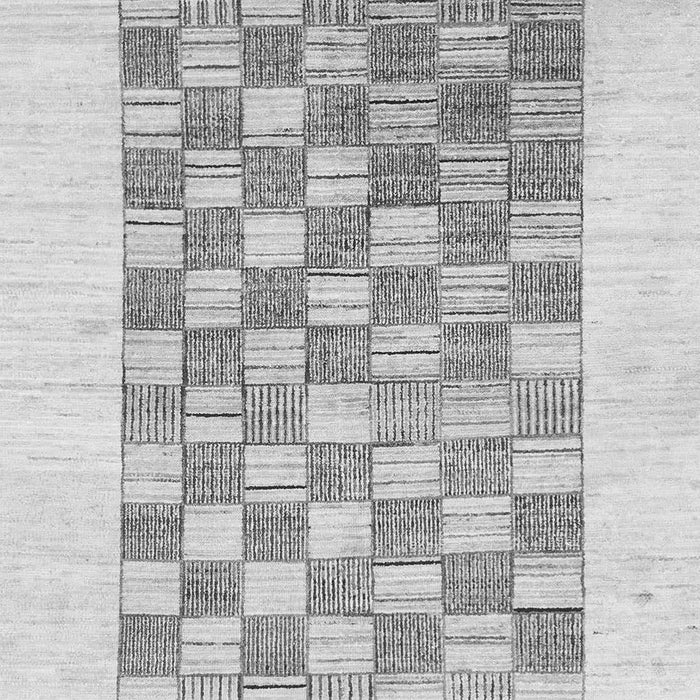 Checkered Gray Modern Rug, abs1350gry