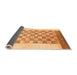 Sideview of Checkered Orange Modern Rug, abs1350org