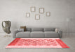 Modern Red Washable Rugs