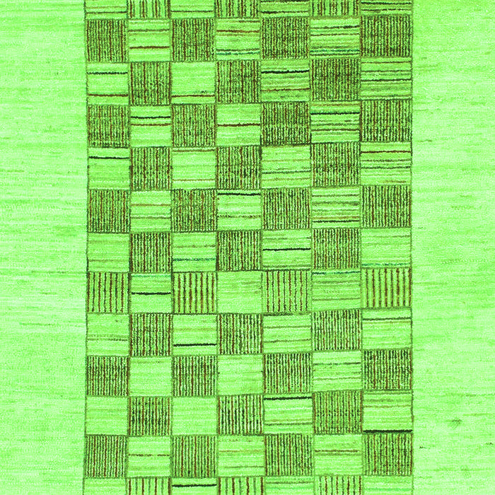 Checkered Green Modern Rug, abs1350grn