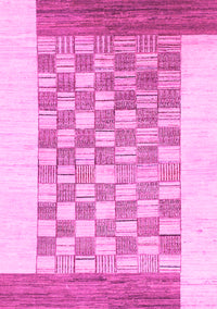 Checkered Pink Modern Rug, abs1350pnk