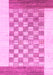 Checkered Pink Modern Rug, abs1350pnk