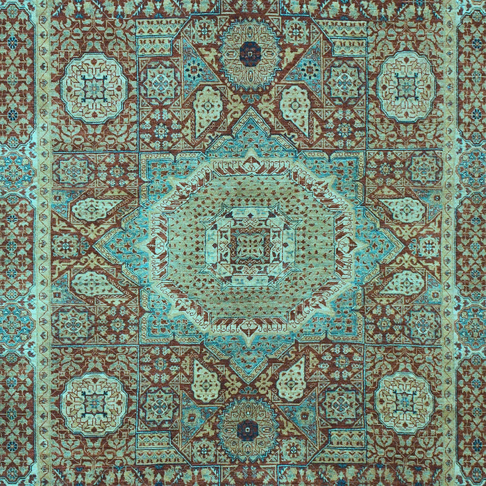 Machine Washable Abstract Light Blue Modern Rug, wshabs1351lblu