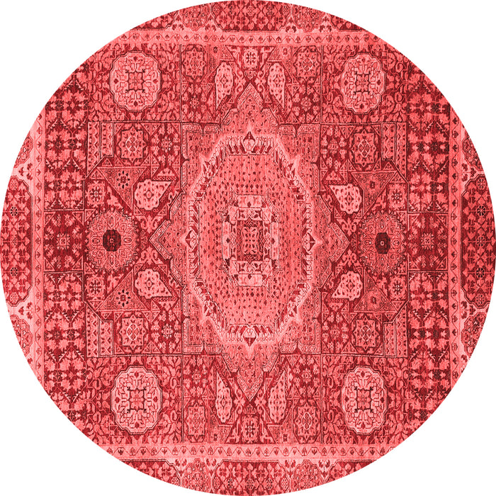 Machine Washable Abstract Red Modern Rug, wshabs1351red