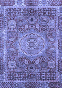 Abstract Blue Modern Rug, abs1351blu