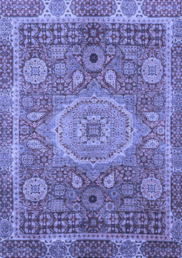 Abstract Blue Modern Rug, abs1351blu