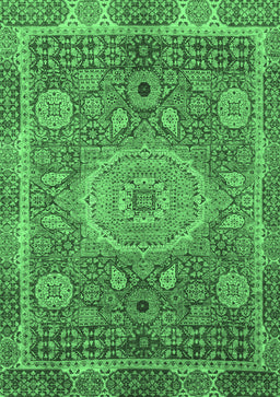 Abstract Emerald Green Modern Rug, abs1351emgrn