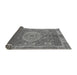 Sideview of Abstract Gray Modern Rug, abs1351gry