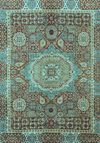 Abstract Light Blue Modern Rug, abs1351lblu