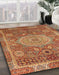 Machine Washable Abstract Gold Rug in a Family Room, wshabs1351