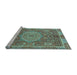 Sideview of Machine Washable Abstract Light Blue Modern Rug, wshabs1351lblu