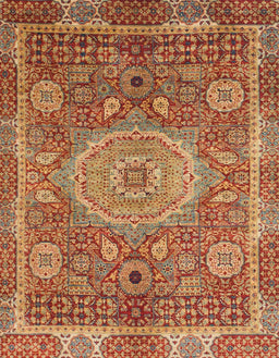 Abstract Gold Modern Rug, abs1351