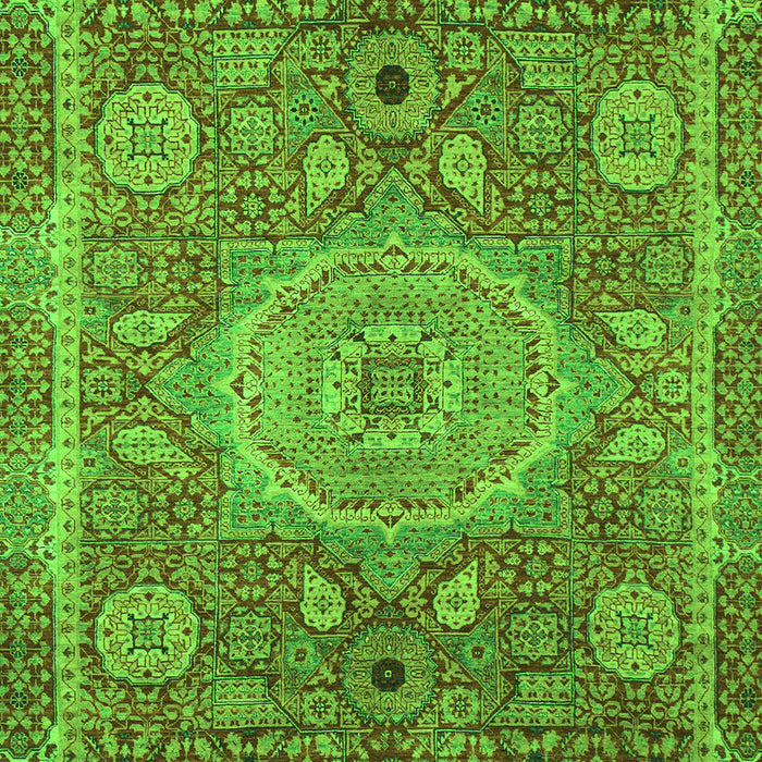 Abstract Green Modern Rug, abs1351grn