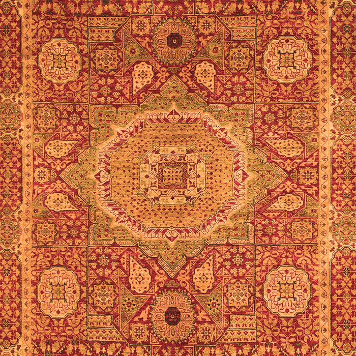 Machine Washable Abstract Orange Modern Area Rugs, wshabs1351org