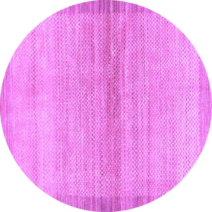 Round Abstract Purple Modern Rug, abs1352pur