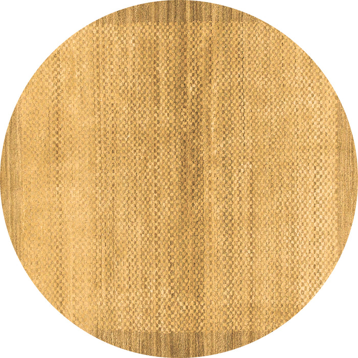 Round Abstract Brown Modern Rug, abs1352brn
