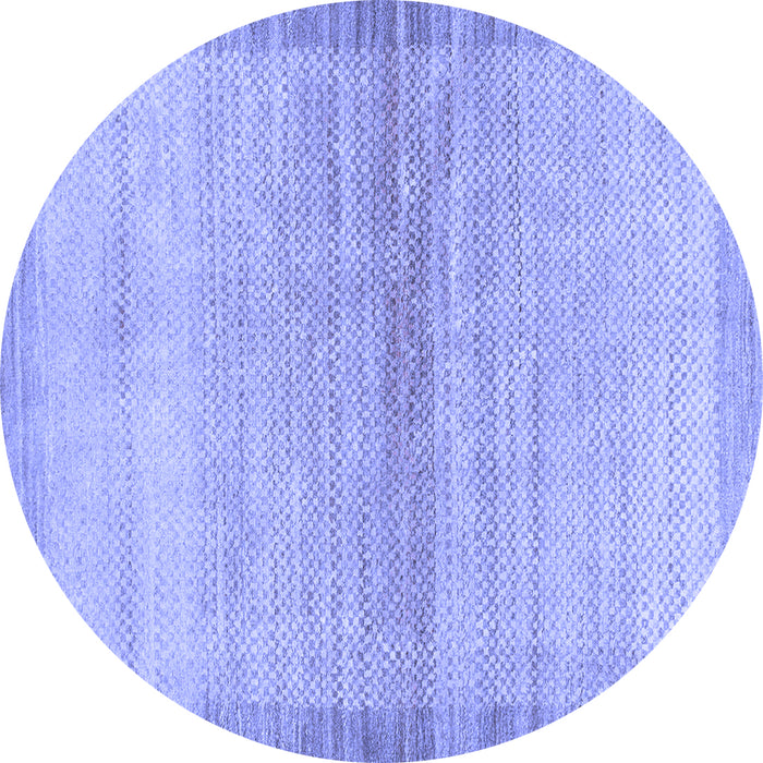Round Machine Washable Abstract Blue Modern Rug, wshabs1352blu