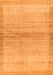 Machine Washable Abstract Orange Modern Area Rugs, wshabs1352org