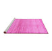 Sideview of Machine Washable Abstract Pink Modern Rug, wshabs1352pnk