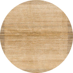 Round Abstract Bronze Brown Modern Rug, abs1352