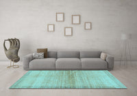 Machine Washable Abstract Light Blue Modern Rug, wshabs1352lblu