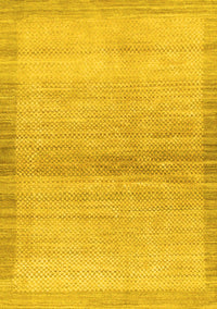 Abstract Yellow Modern Rug, abs1352yw