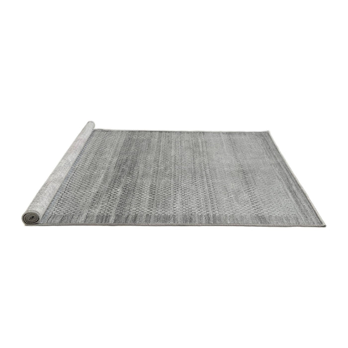 Sideview of Machine Washable Abstract Gray Modern Rug, wshabs1352gry