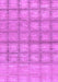Machine Washable Checkered Purple Modern Area Rugs, wshabs1353pur