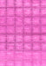 Checkered Pink Modern Rug, abs1353pnk