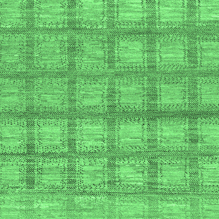 Checkered Emerald Green Modern Rug, abs1353emgrn
