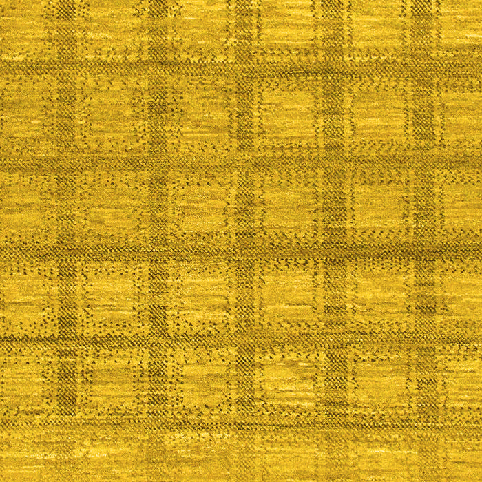 Checkered Yellow Modern Rug, abs1353yw